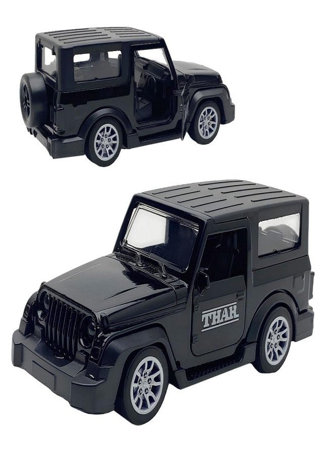 TEC TAVAKKAL Diecast 1:36 Thar Toy Car Metal Body Openable Doors, Bonnet & Boot Pull-Back Action for Kids Diecast Model with Light Music Multi Colour - Image 3